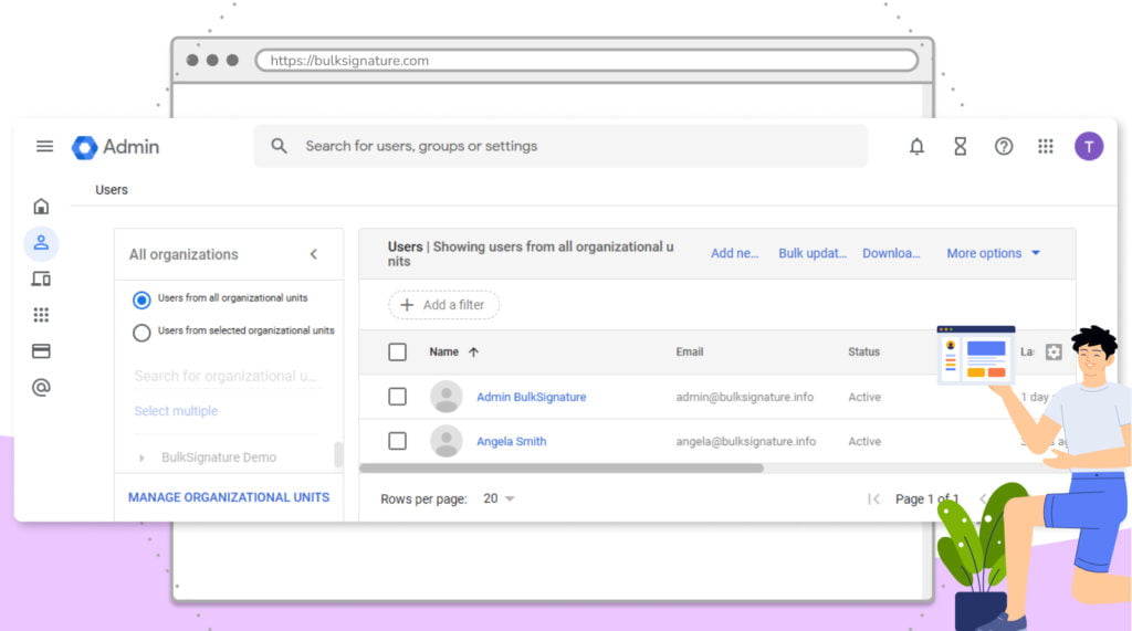 Google Groups integration with Email Signature Management Tools