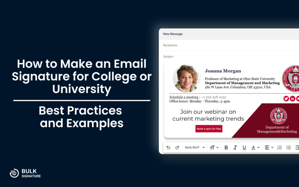 How To Make Good Email Signatures For Students And Teachers